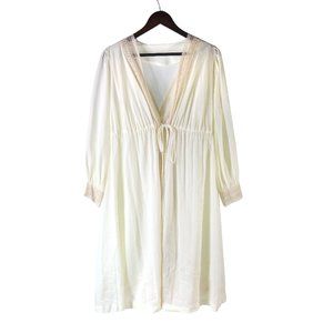Vintage Cattani of California Nightgown Robe White Lace Intimates & Sleepwear -
